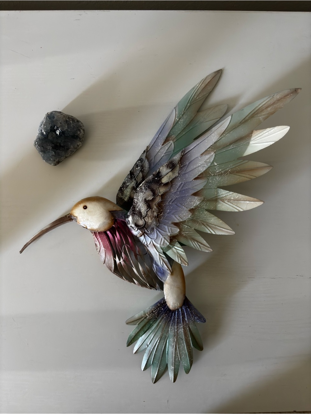 Decorative Multicolor Hummingbird Wall Art